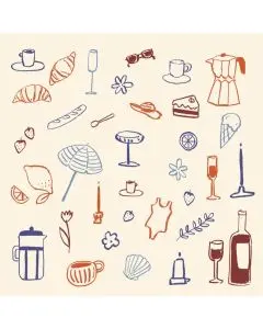 Ib Laursen Frokostserviet 3-lags 20stk - Drivhus