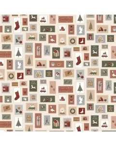 Serviet julemærker 50 stk pr pakke
