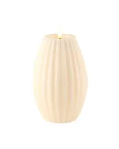 Deluxe LED Rillelys 10x15cm - Cream