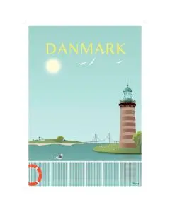 Lydia Wienberg Byplakat 50x70cm - Danmark