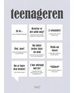 Dialægt kort - Teenageren