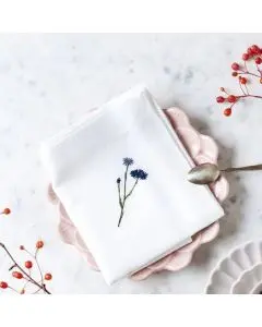 Langkilde & Søn Stofserviet Flora m. Kornblomst