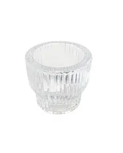 Fyrfads/lysestage - Glas