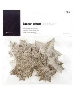 Stjerner 30stk - Brun