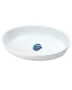 Ildfast fad 39,5x27,5cm - Hvid