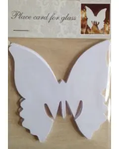 Bordkort - 10 stk - med sommerfugl