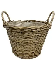 Kurv m/plastindlæg Ø33cm
