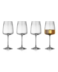 Lyngby Glas Krystal Zero Hvidvinsglas 43 cl 4 stk