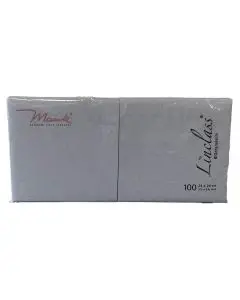 Mank 24x24 Stofligende serviet 100stk - Grå