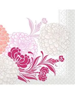 Mank 33x33 3-lags serviet 100stk - Clarissa Bordeaux