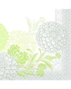 Mank 33x33 3-lags serviet 100stk - Clarissa Grøn