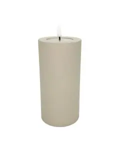 Deluxe LED Bloklys Udendørs 7,5x15cm - Sand