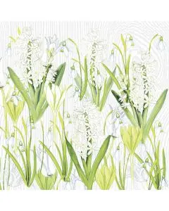 Mank Stofligende Middagsserviet 50stk - Amelie