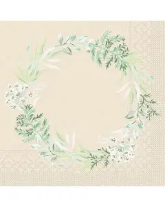 Mank frokostserviet 33x33cm 3-lags 100stk - Alea