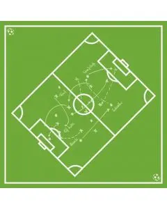 Stikdug fodbolde - 80 x 80cm