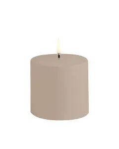 Uyuni Udendørs LED Bloklys 7,8x7,8cm - Sandsten