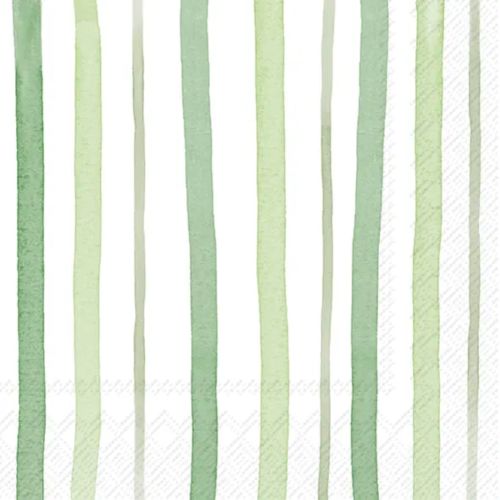 IHR Frokostserviet 3-lags 20stk - Happy Stripes Green