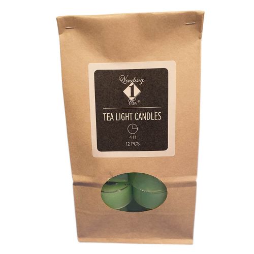 Fyrfadslys Lime 4timer 12stk