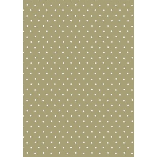 Ib Laursen Gavepapir Daisies 5 m/rulle - Lysegrøn m/små margueritter