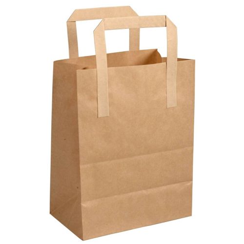 Bærepose m/hank Natur 4,3L - 25stk