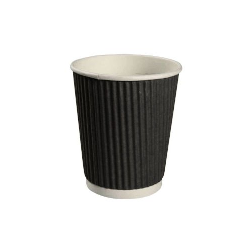 Kaffebæger Ripple Wall 24cl Sort - 25stk