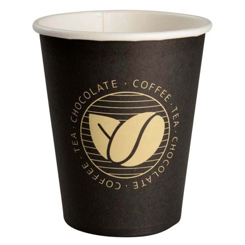 Kaffebæger Beans 24cl Sort - 50stk