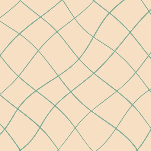 Mank Stoflignede Middagsserviet 50stk - Louis Waves Eucalyptus