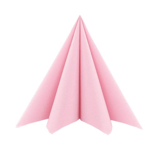 Sovie Stofligende Middagsserviet 12stk - Antikrosa