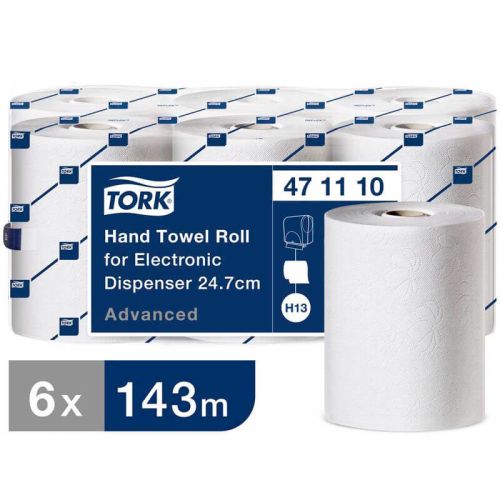 Tork enMotion aftørringspapir 2-lags 24,7cm - 6 ruller