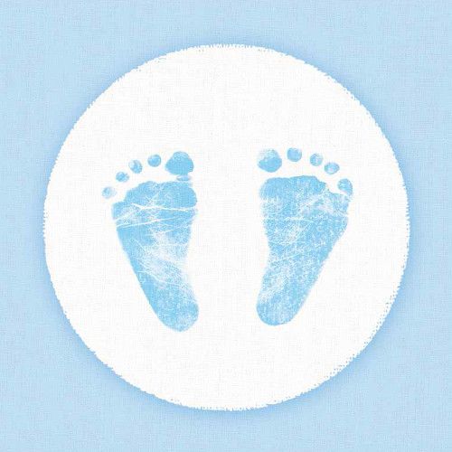 Ambiente 24x24 cm serviet - 20 stk Baby Steps Boy