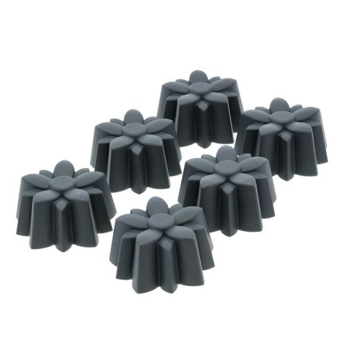 Blomsterbergs Blomst Muffinform 6 stk - Grå