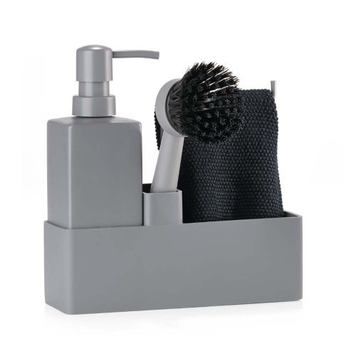 Zone Opvaskesæt 4 dele - Grå