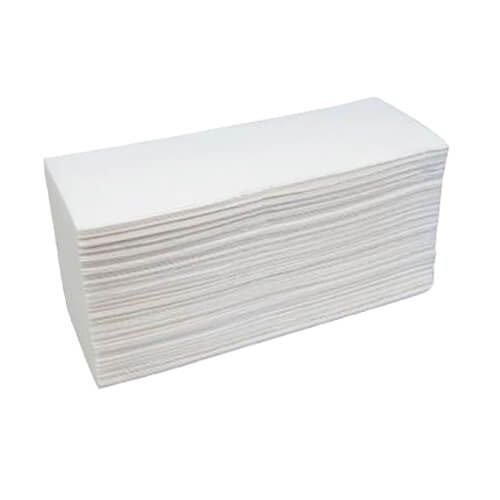 Håndklædeark Z-Fold Nyfiber 2-lags 3000ark- Hvid