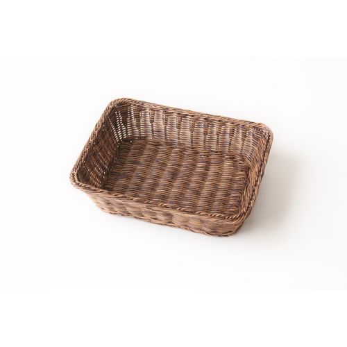 Aafod Brødkurv Plast 34x26xH9cm- Mørkebrun 