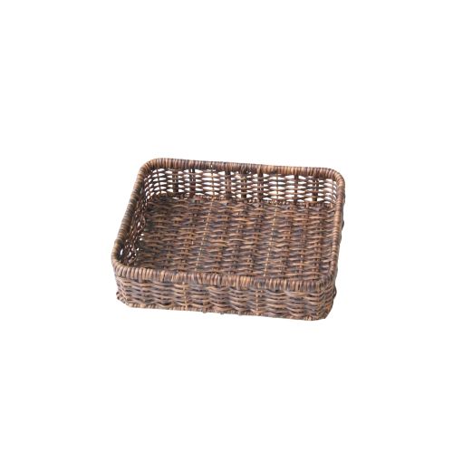 Aafod Skuffe/Kurv Plast 30x22x8cm - Mørkebrun 