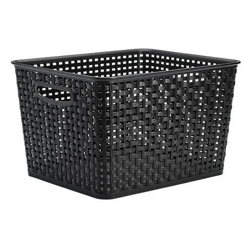 Kurv Rattan 17L - Sort