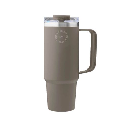 AYA&IDA Thermokop m.sugerør 885ml - Driftwood