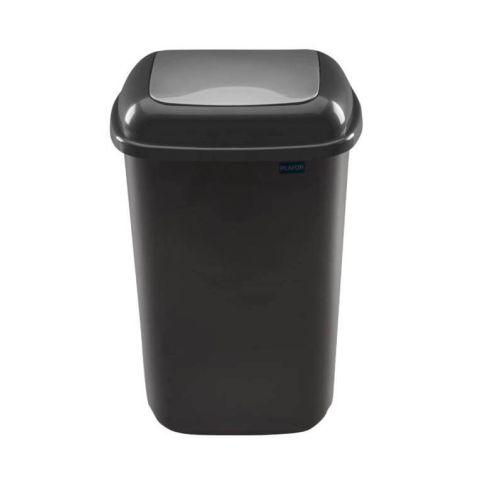 Affaldsspand m/ vippelåg 28L - Sort
