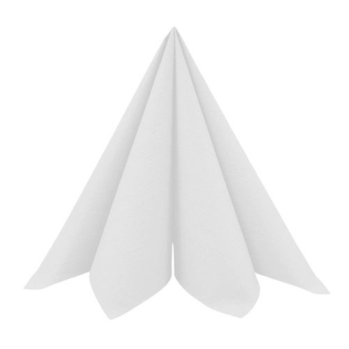 Dunilin Stofligende Servietter 48x48cm 36stk - Hvid