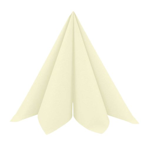 Dunilin Stofligende Middagsserviet 45stk - Creme