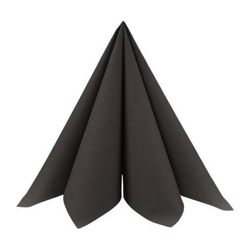 Dunilin Stofligende Servietter 48x48cm 36stk - Sort