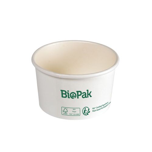 Duni BioPak Ronda Bowl Hvid 190ml - 25stk