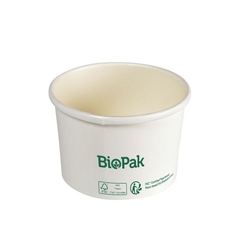 Duni BioPak Ronda Bowl Hvid 240ml - 25stk
