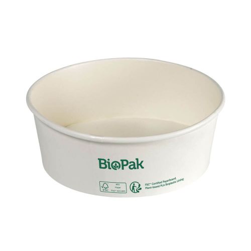 Duni BioPak Ronda Bowl Hvid 700ml - 50stk