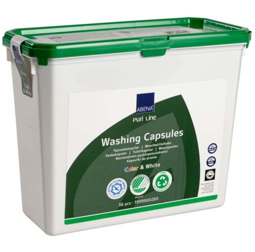 Puri-Line Tøjvaskekapsler kulørt & hvidt - u.farve & parfume 36stk