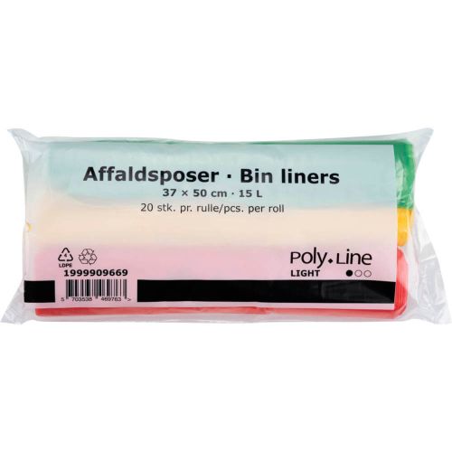 Affaldsposer 15 liter - 3x20 poser