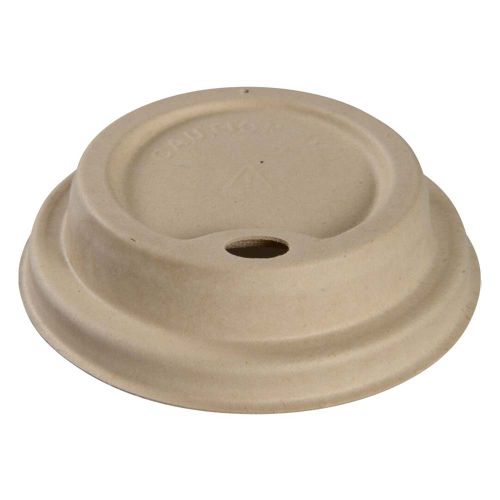 Låg til kaffebæger Ø9cm Sukkerrør- 50stk