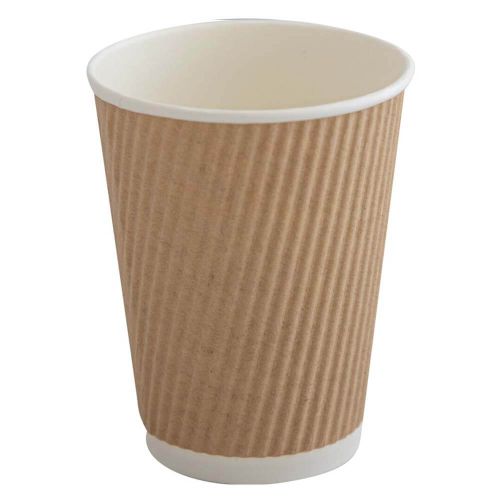 Kaffebæger Ripple Wall 36cl Brun - 25stk