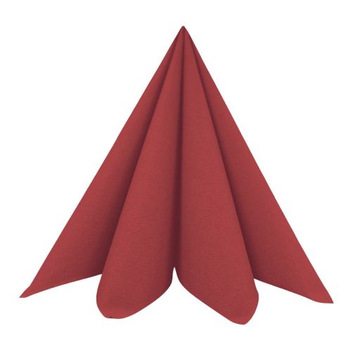 Dunisoft Stofligende Middagsserviet 60stk - Bordeaux