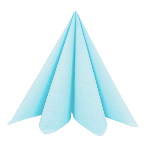 Dunisoft Stofligende Middagsserviet 60stk - Mint Blå